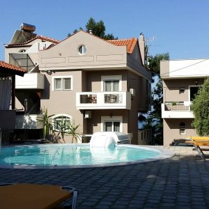 Vila Papaikonomu III Potos Tasos Grčka na plaži