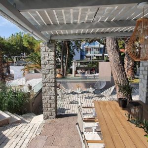 Vila Papaikonomu I Potos Tasos Grčka na plaži