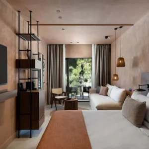 Horizon Junior Suite with a Mountain View at Domes of Corfu